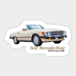 1987 Mercedes Benz 560SL Convertible Sticker